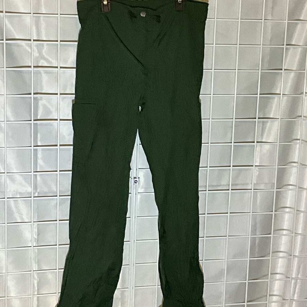 Dark Green Parachute Pants